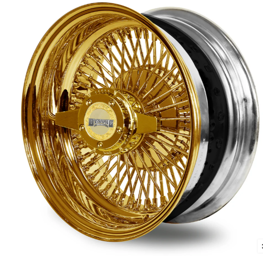 13x7 72 Straight Lace Reverse - All Gold